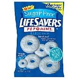 Gourmet Food : Lifesavers Sugar Free Hard Candies, Pepomint - 2.75 OZ, 12 / Case