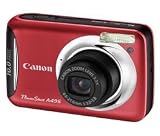 CANON PowerShot A495 - red + Compact Pix Case + 4 GB SDHC Memory Card (Search Terms: Compact camera bundle - Digital camera combo)