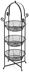 Round 3-Tier Wire Display Basket, 11-1/2" x 30"