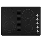 KitchenAidArchitectSeriesIIKECD807XBL30SmoothtopElectricCooktop,400CFMdowndraft-Black