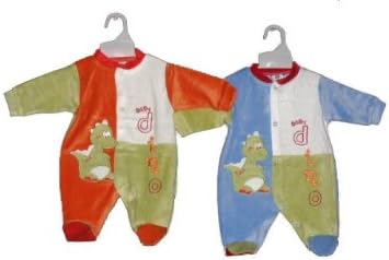 All in One with Baby Dino Applique in Blue for Preemie or Newborn