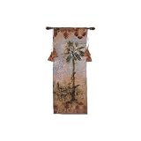 Review ArtExpression  / Curacao III - Artist: Dennis Carney - Fabric Size: 53.00 by 21.00 inches Wall Tapestry with hanging rods and tassels included