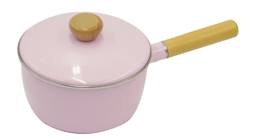 パール金属 ラファイエ ホーロー 片手鍋 18cm ピンク H-7793