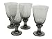 Libbey Glass Inc. 89632SM Nova Black Goblet Set Set of 4