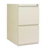 Two-Drawer Mobile File Pedestals with Full-Length Pull, 23 Deep, Putty (ALEPB542823PY)