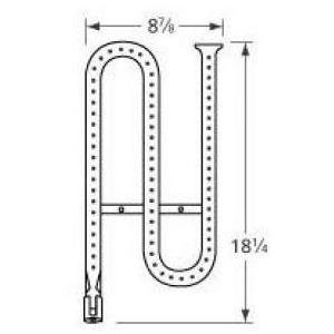 Curved Stainless Steel Burner (Right) for Ducane Grills