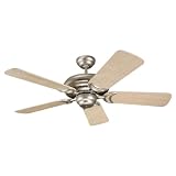 Monte Carlo 5DS44BP Designer Supreme II 44-Inch 5-Blade Ceiling Fan with Natural Maple Blades, Brushed Pewter