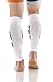 Mojo Compression Socks for Men and Women | Calf Compression Sleeve Large – White
