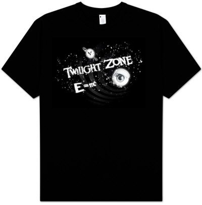 Twilight Zone ANOTHER DIMENSION Adult Black Sci Fi T-shirt
