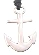 Navy Ship Captain Anchor Pewter Pendant Necklace