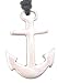Navy Ship Captain Anchor Silver Tone Pewter Pendant Necklace