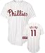 Jimmy Rollins Philadelphia Phillies Pinstripe Majestic MLB Youth Replica Jersey - Youth-L