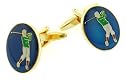 Golfer or golf cufflinks with presentation box.