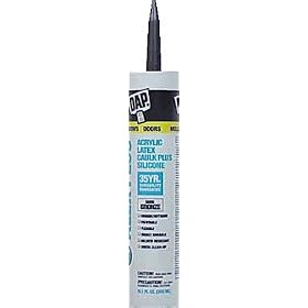 12 Pack Dap 18109 ALEX PLUS Acrylic Latex Caulk Plus Silicone - Dark Bronze 10.1-oz Cartridge (18124)