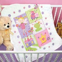 Dimensions Stamped Cross Stitch Fairy Quilt