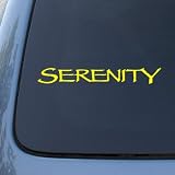 SERENITY - Firefly - Vinyl Decal Sticker #A1435 | Vinyl Color: Yellow