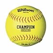 Wilson High School and Adult Fast Pitch 12" Ball , Cork center , OpticYellow