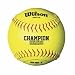 Wilson High School and Adult Fast Pitch 12" Ball , Cork center , OpticYellow