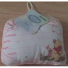 Disney's Winnie the Pooh Birth Announcement Door Pillow w/ Pen