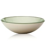 Decolav 1000T-MG 17-Inch Round Tempered Frosted Glass Vessel, Metallic Gold