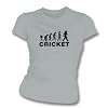 Buy Cricket Tshirts - Cricket Evolution Girl's Slim-Fit T-shirt, Color Grey