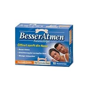 Besser Atmen Nasenstrips beige, normal, 10 Stück