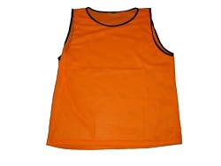 Set of 7 Adult Practice Pinnies Bright Orange