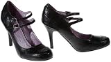 GO MAX Mary Jane Pin-Up Pumps (Black)