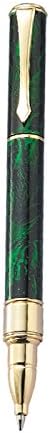 MG Gifts Green Marble Rollerball Brass Cap-Off Mini Ballpoint Pen Includes Gift Box Perfect For Him or Her