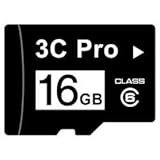 3C Pro 16GB Class 6 MicroSDHC Card 16G C6 MicroSD SDHC with SD Adapter