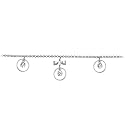 Clear Gem Circular Drop Bow Belly Chain