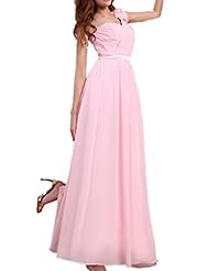 One Shoulder Chiffon Evening Dress/Bridesmaid Dress/Prom Dress/Party Dress 