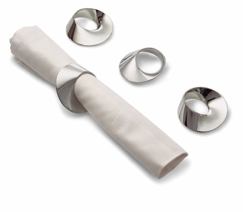 Swirl Serviettenringe 4er Set Philippi Design