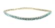 Anklet - A2 - Swarovski (tm) Crystal - Stretch ~ Aqua