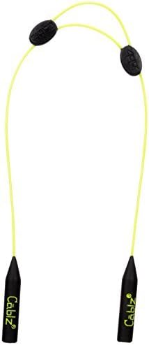 Cablz Zipz Adjustable Sunglasses Holder, Yellow, 14-Inch by Cablz