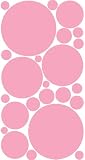 Review The Wall Decor Store  / Light Pink Polka Dot Peel & Stick Wall Stickers Dorm