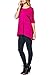 82 Days Women'S Rayon Span High & Low Short Sleeves Tunic - Solid