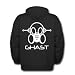 Ghast Mens Zip Up Hoodie, Punk and Goth Hoodies, Rave Clothing