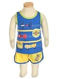 Bebini Tank & Shorts Set with Race Car Theme