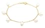 14k Yellow Gold, June Birthstone, Freshwater Cultured Pearl Bracelet, 7.25"