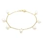 14k Yellow Gold, June Birthstone, Freshwater Pearl Bracelet, 7.25"