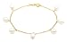 14k Yellow Gold, June Birthstone, Freshwater Pearl Bracelet, 7.25