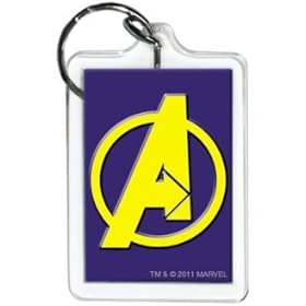  Marvel Comics Avengers Logo Lucite Keychain 65789KR