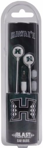 US Digital NCAA Hawaii Rainbow Warriors Blast Earbud Headphones