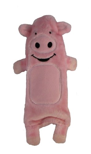 Kyjen Plush Puppies Water Bottle Buddy Pig Dog Toy
