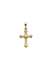 15.00x11.00 mm Cross Pendant in 14K Yellow Gold