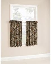 Mossy Oak Break-Up Infinity Window Curtain Panels 2 pieces size 29 X 36 inches