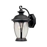 IMAGE OF Designers Fountain 30511-BZ / 30521-BZ / 30531-BZ Westchester Wall Lantern with Seedy Glass in Bronze Size: 12.75