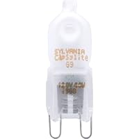 Sylvania 57017 40-Watt 120-Volt Halogen Capsule G9 Base, Frosted
