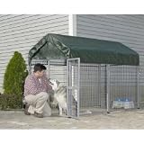  : 8x8x4 Dog Kennel - Green Cover (Green) (8'H x 8'W x 4'D)